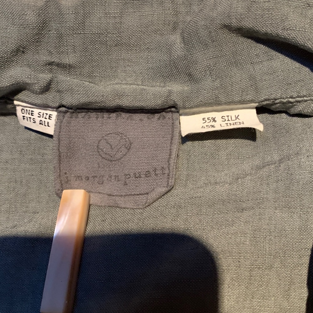 J Morgan Puett Unstructured Linen/silk Jacket - Picture 4 of 6